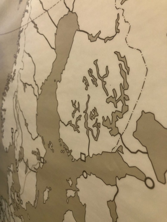 Image 1 of De Landen van Europa Kaart schoolplaat 130 x 100 - dubbelzijdig