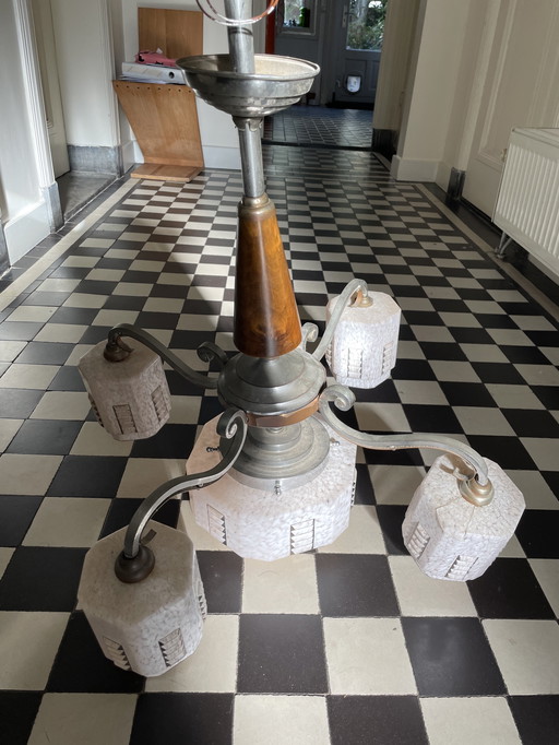 Vintage art deco lamp chandelier