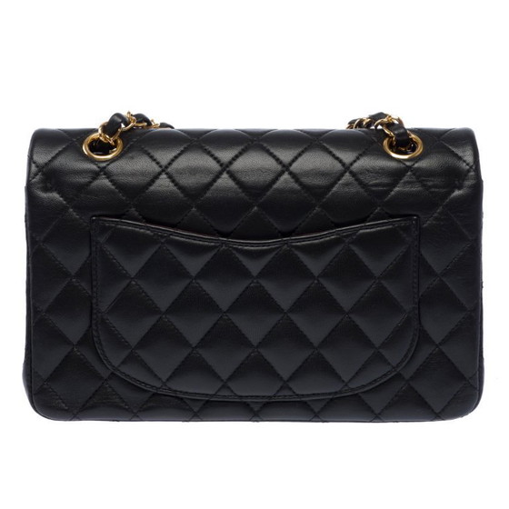Image 1 of CHANEL Timeless/Classique Schwarze Ledertasche - 103507
