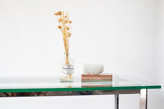 Image 1 of Table en verre de style industriel - Minimal & Massif