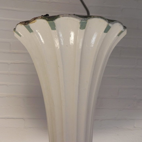 Grande lampada Art Déco in gesso, 70 cm di diametro, inizio XX secolo – Lampade a sospensione, Altro (photo 11 of 14)