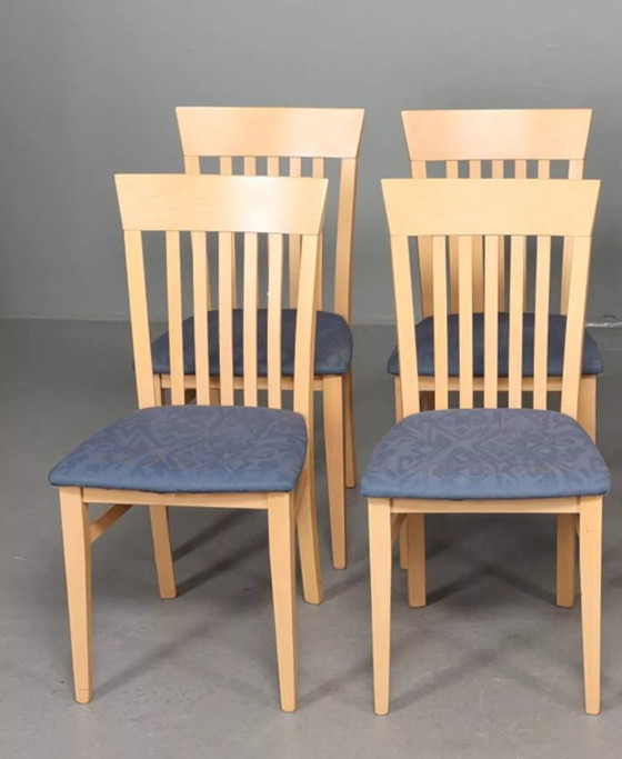Image 1 of Pair of vintage beechwood chairs