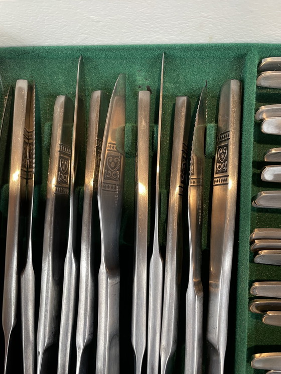 Image 1 of Bestekset jaren 60, in orginele cassette 