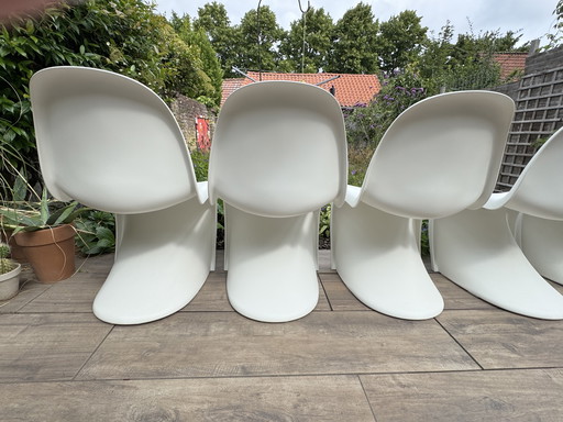 6 Panton Chair chairs by Vitra