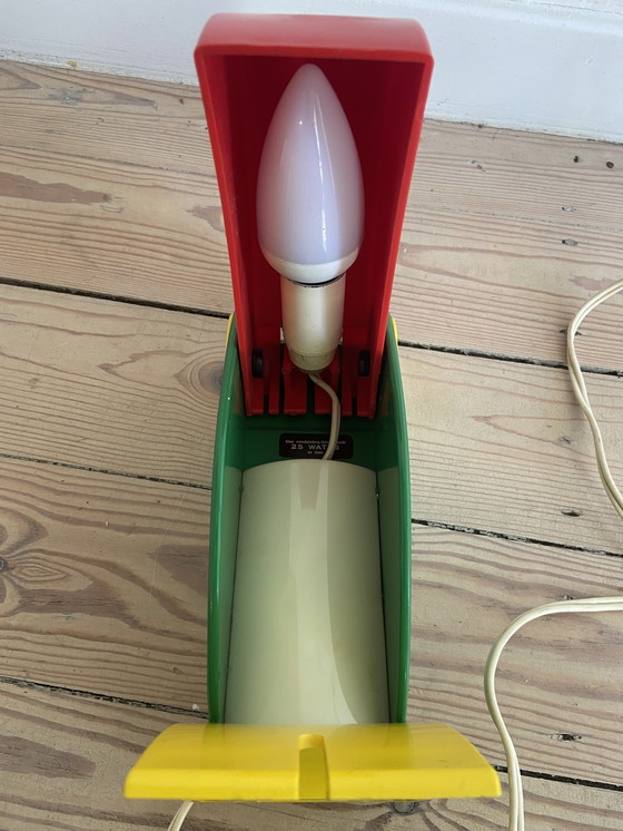 Image 1 of Lampe Toucan Ferrari - Jaune Vert Rouge - Design classique 1970