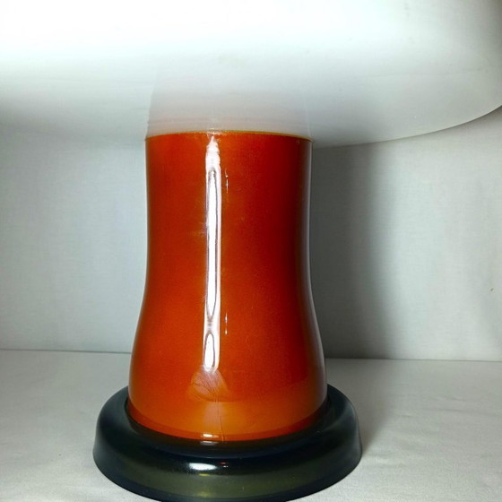 Image 1 of Vintage Gorlitz glazen paddenstoellamp, Karin Korn Design, Mid-Century Modern