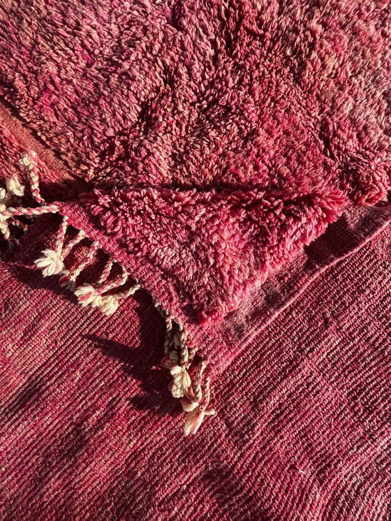 Image 1 of Alfombra marroquí de lana a cuadros rosa 230x250 cm