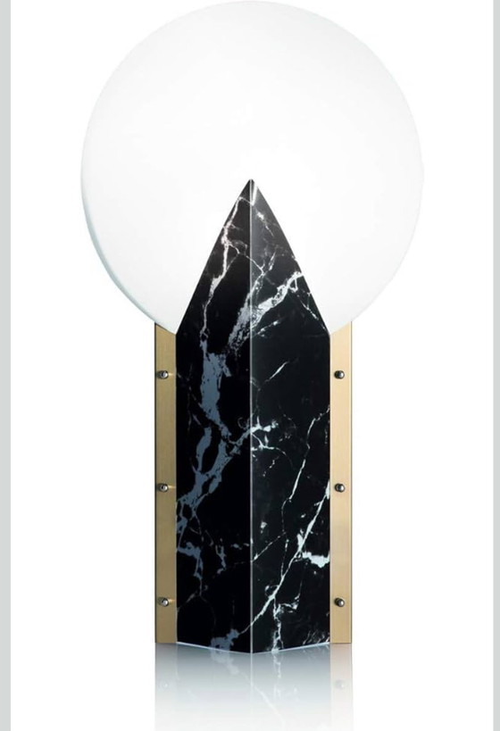 Image 1 of 2 x Lampada da tavolo Slamp Moon nera
