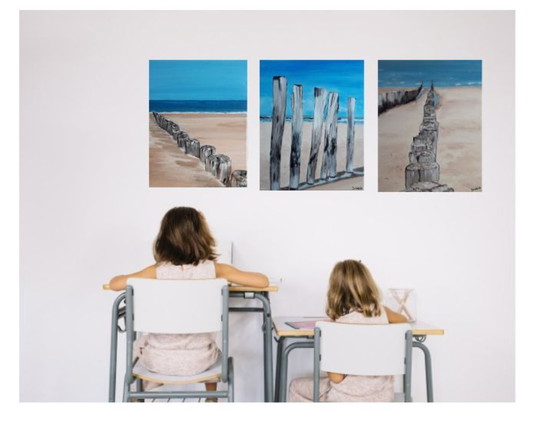 Image 1 of 3 Strand-/Meeresgemälde