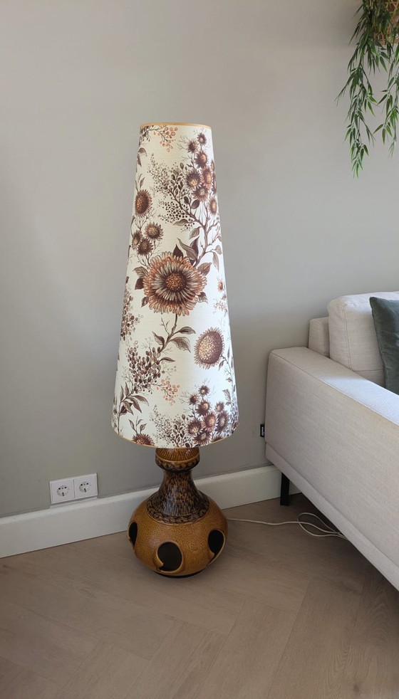 Image 1 of Vintage, retro ceramic floor lamp, West Germany