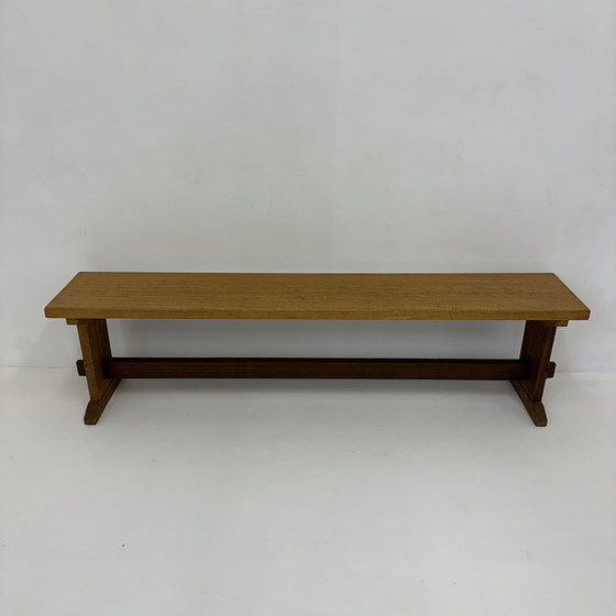 Image 1 of Banc vintage en bois massif, années 1970