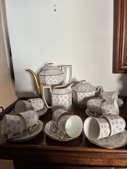 Limoges coffee set.