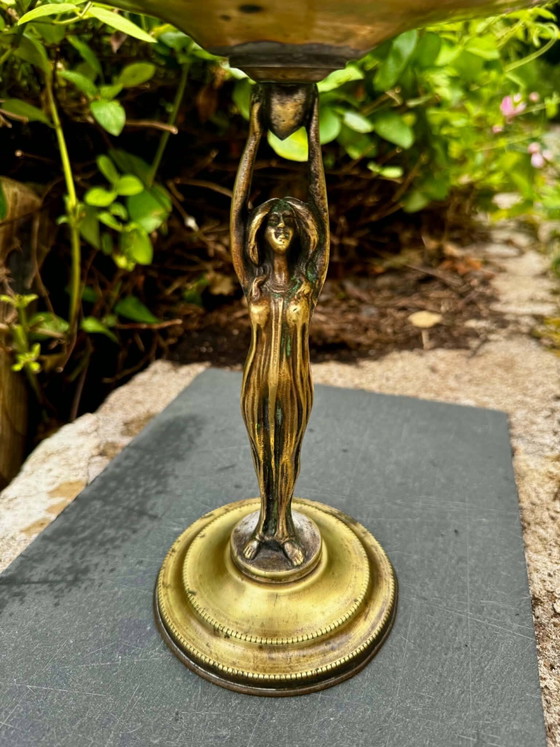Gran cuenco de latón para frutas mujer Art Nouveau – Brass (photo 3 of 6)