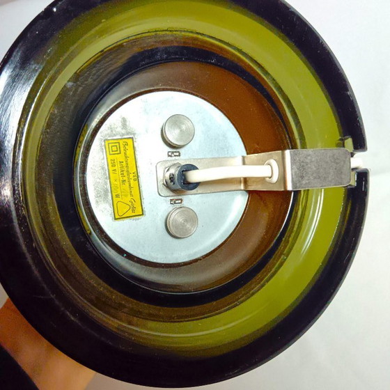 Image 1 of Vintage Gorlitz glazen paddenstoellamp, Karin Korn Design, Mid-Century Modern