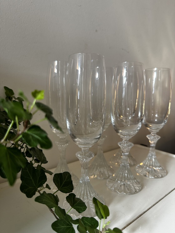 Image 1 of 6 Crystal Flutes