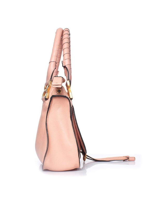 Image 1 of Chloe, piccola borsa Marcie in pelle color rosa Fallow
