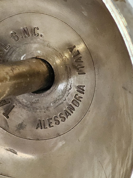 Image 1 of Lampada a sospensione MCM con grande paralume in vetro di Murano