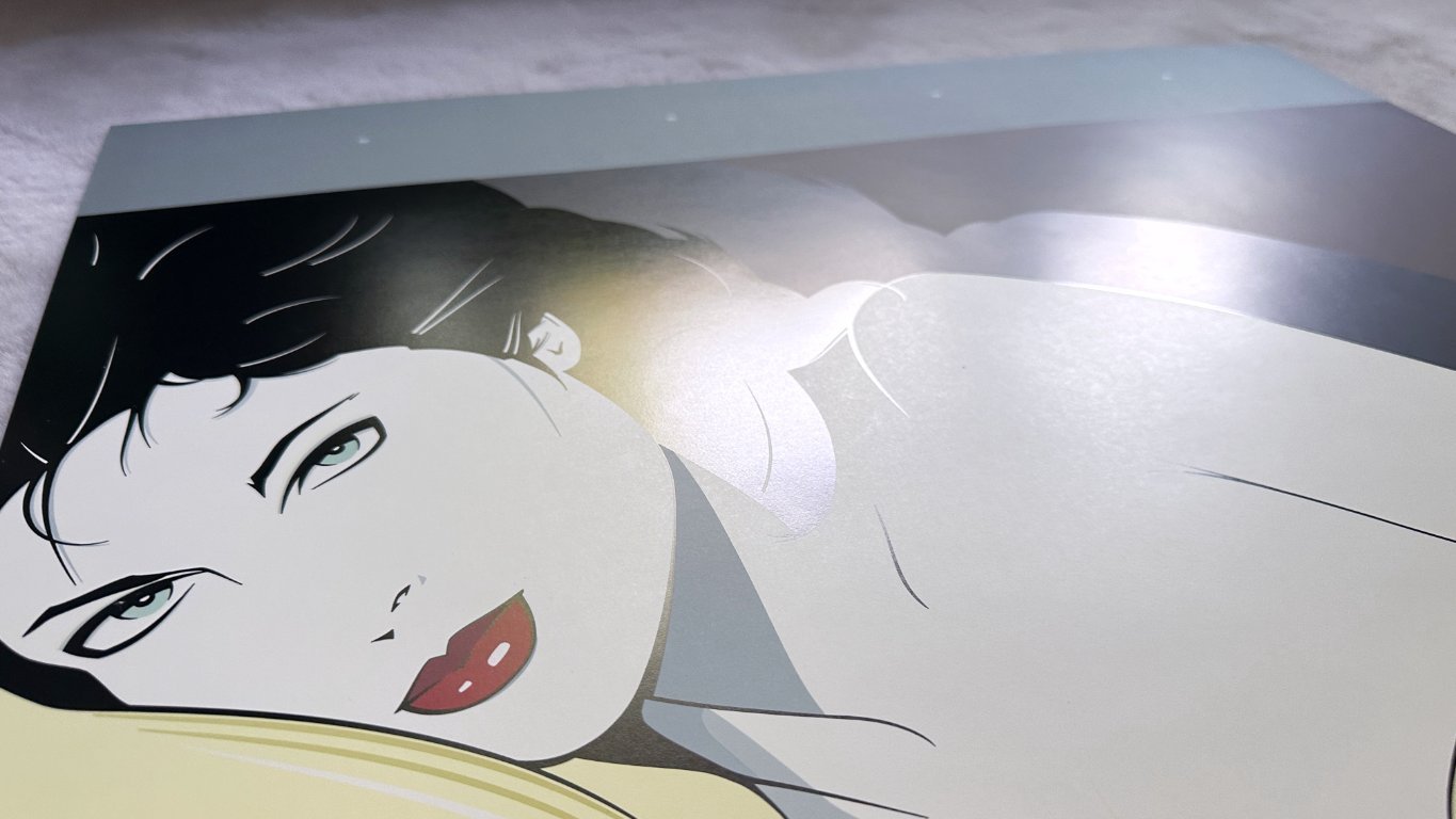 Patrick Nagel 80s poster art print lithograph Yellow Blanket