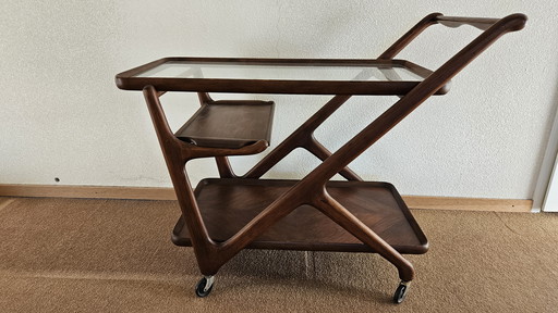 Dänischer Teakholz-Teewagen aus den 1960er Jahren