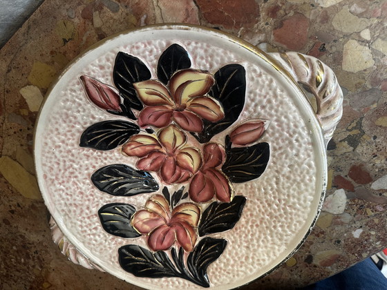 Image 1 of Vallauris ceramic centerpiece / fruit basket / empty pocket - 1960s