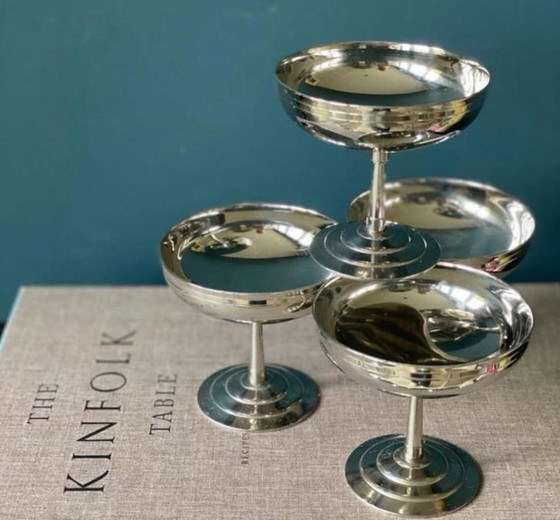 Image 1 of Letang Remy set of 4 vintage dessert coupes