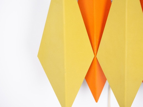 Image 1 of Coppia di 2 lampade da parete vintage danesi Diamant di Holm Sorensen, anni '60