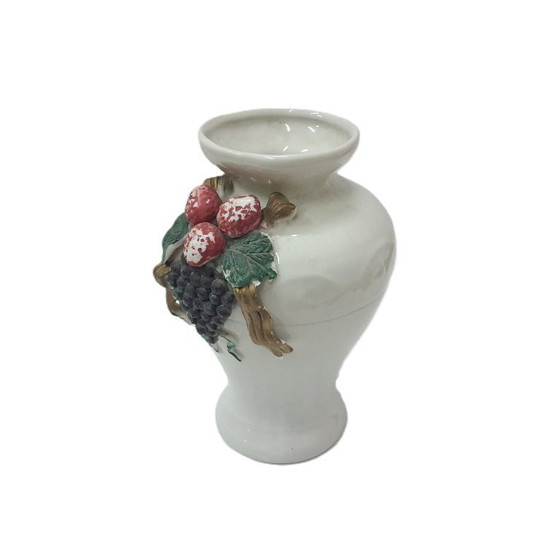 Image 1 of White ceramic vase from the "Sonoma Villa" collection