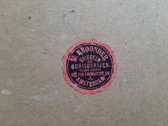 Image 1 of Acquaforte: Ger van Vliet. "Amsterdam Kromboomsloot".