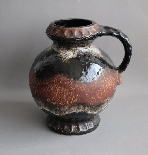 DÜMLER & BREIDEN Fat Lava Henkelvase WGP 1002/25 1960s large and heavy marked