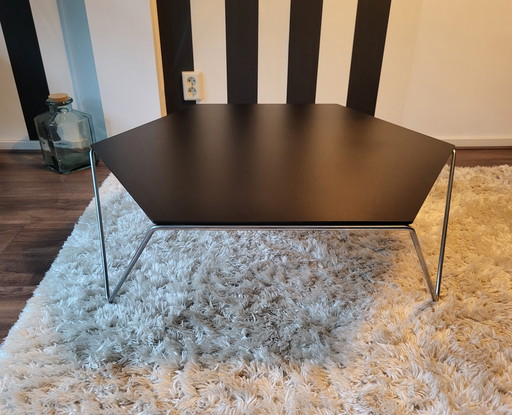 Harvink Hexagon coffee table chrome/black.