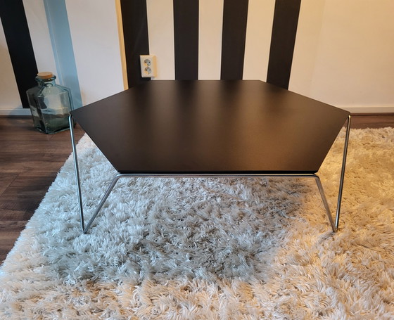 Image 1 of Harvink Hexagon coffee table chrome/black.