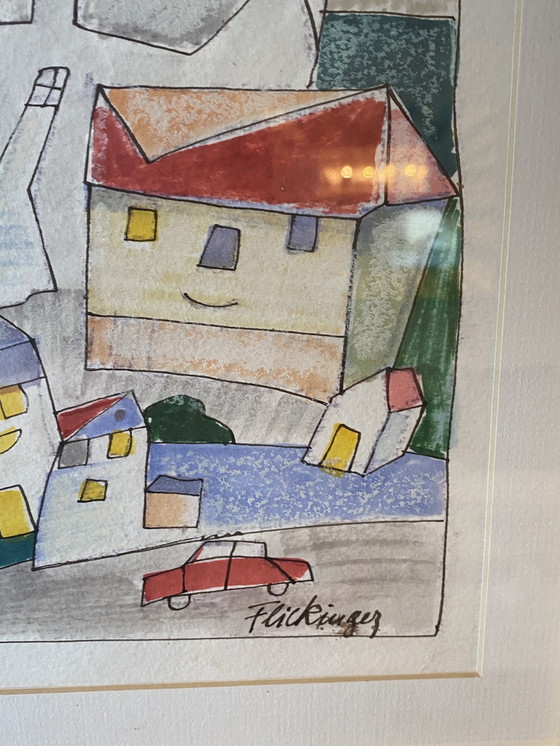 Image 1 of Un dipinto unico e originale di Paul Fickinger