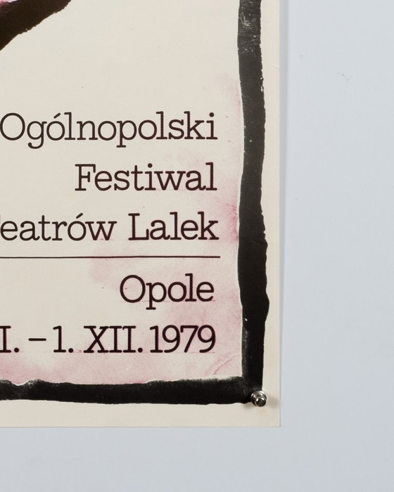 IX Ogolnopolski Festiwal Teatrow Lalek – 1979 – Poster originale della mostra vintage di Jan Lenica – Vintage (photo 7 of 8)