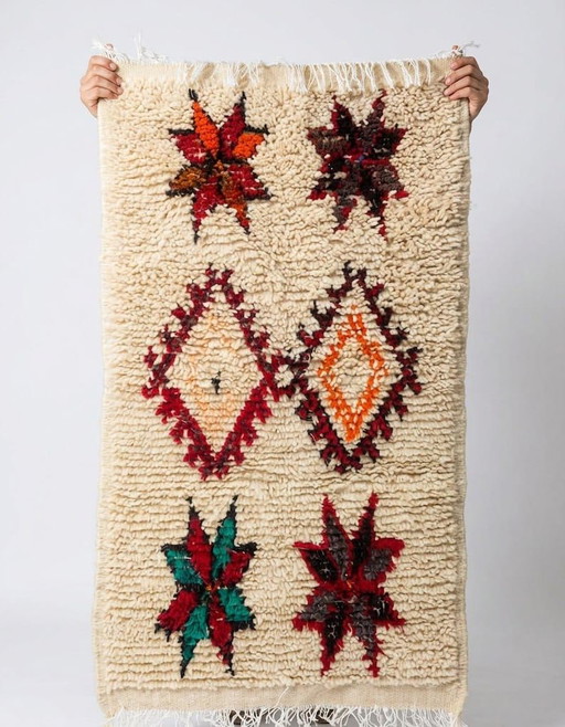 Mini Berber tapijtje van wol, 100 x 50 cm – vloerkleden en tapijten, Wool (photo 2 of 5)