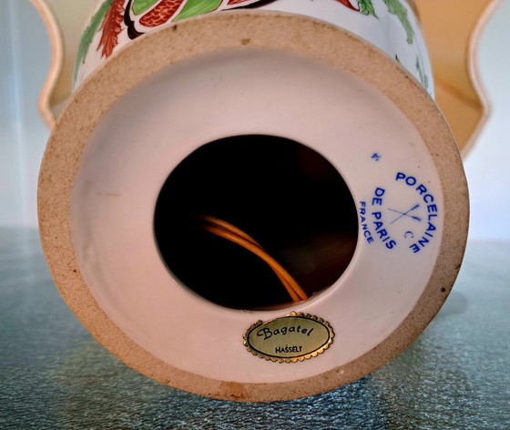 Image 1 of Lampada da tavolo in porcellana di Parigi 