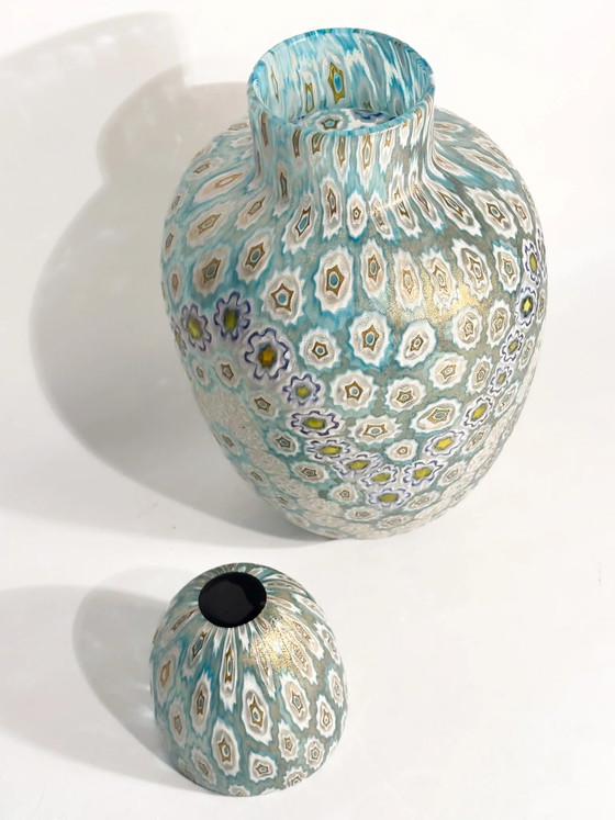 Potiche Vase in Murano Glass with Millefiori Murrine by La Murrina 1980s (photo 14 of 20)