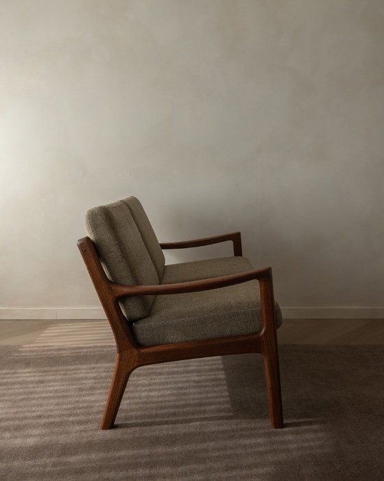 Image 1 of Canapé deux places Senator vintage par Ole Wanscher pour Cado | Structure en teck danois | Revêtement d'origine | Années 1960