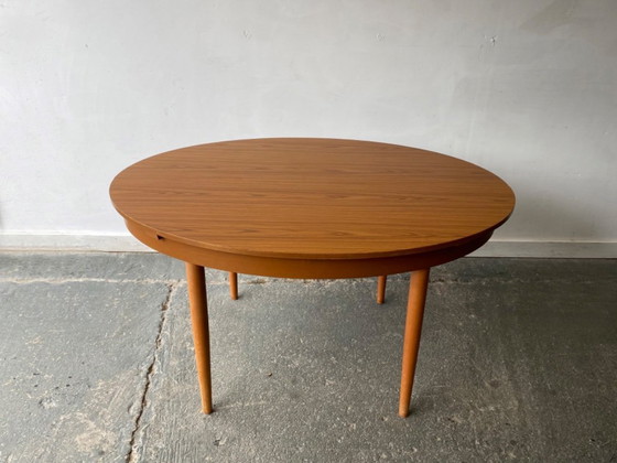 Image 1 of Mid-Century Modern eettafel en stoelenset uit de jaren 60 van Schreiber Furniture