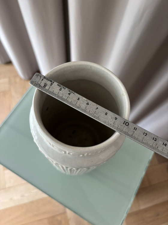 Grand vase vintage Fat Lava en céramique blanche – Alfred Klein Keramik – Ceramic (photo 8 of 8)