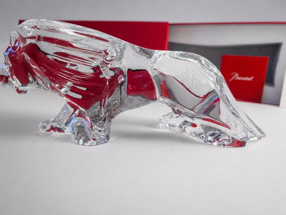 Image 1 of Baccarat - Sculpture, Lion - 27 cm - Crystal