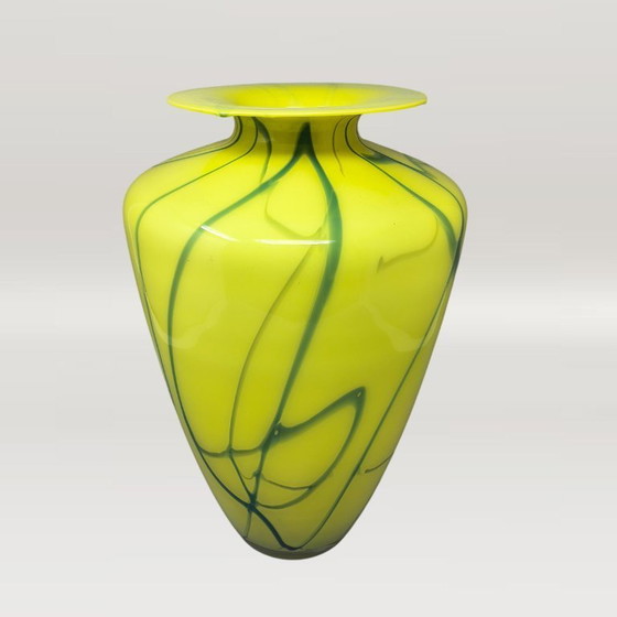 Image 1 of 1960s Large Mid-Century Murano Glass Statement Vase by Dogi