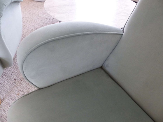 Image 1 of Paire de fauteuil en velours design BRANCO Sobre BRANCO style Mid-century / Années 50
