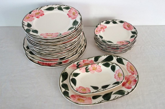 6 Villeroy & Boch „Wild Rose“ Speiseteller, 1970 – Geschirr, Porcelain (photo 9 of 9)
