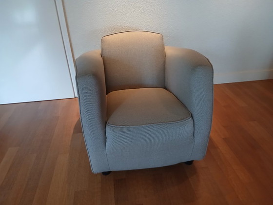 2 Label Pantai Armchairs, Label Van den Berg, Textile, Grey (photo 5 of 5)