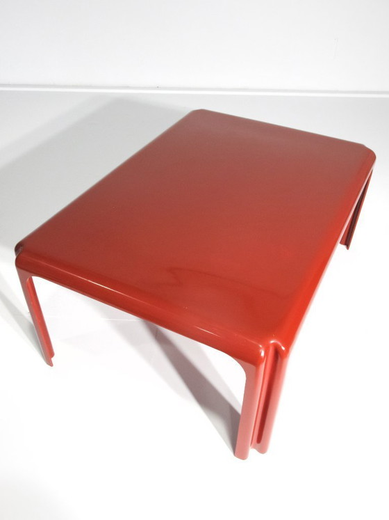 Image 1 of ARTEMIDE coffee table ARCADIA by Vico Magistretti / RED / PATENT 178920-16833
