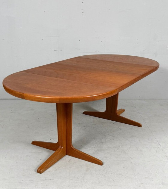 Image 1 of Tavolo da pranzo/tavolo allungabile di metà secolo in teak di VV Møbler, Spøttrup, Danimarca, anni '60