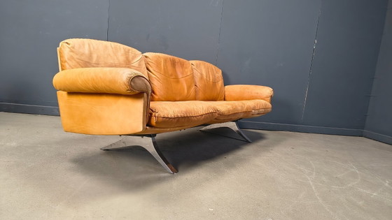 Image 1 of Divano De Sede DS31 in pelle color cognac, anni '70