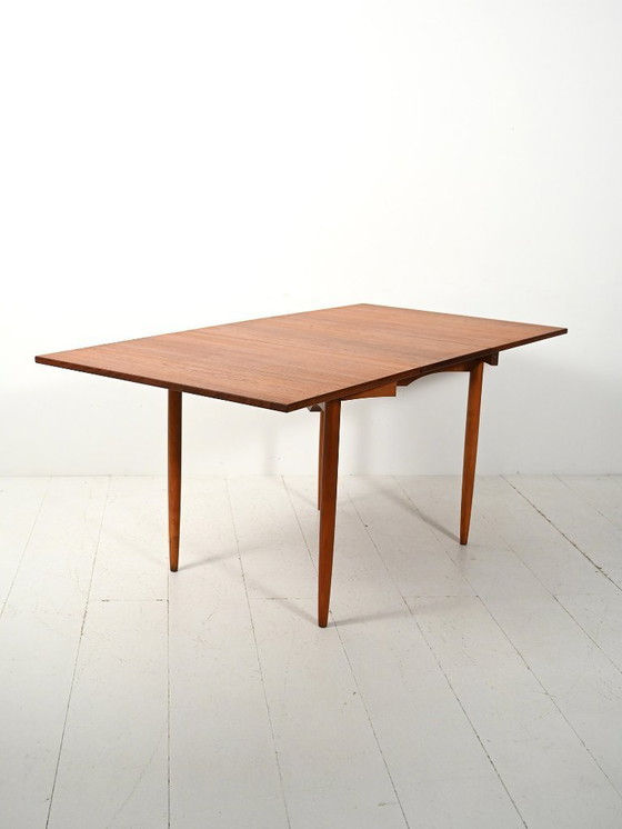 Image 1 of 1950s drop-leaf table by Skaraborgs