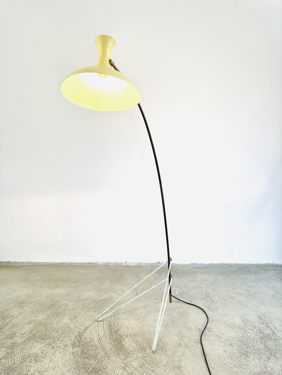 Image 1 of ZELDZAME VLOERLAMP DOOR LOUIS KALFF VOOR PHILIPS, NEDERLAND, jaren 1950