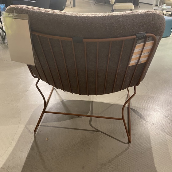 Image 1 of Bert Plantagie Draat fauteuil met poef